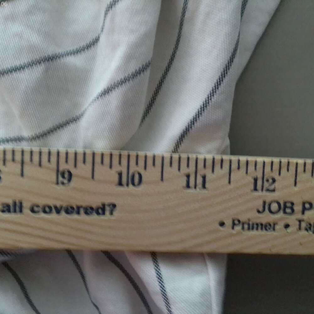 AERIE NWT Pull-On Cream w/ Black Stripe Wide Leg Pants w/Pockets & Loop S - Picture 11 of 13